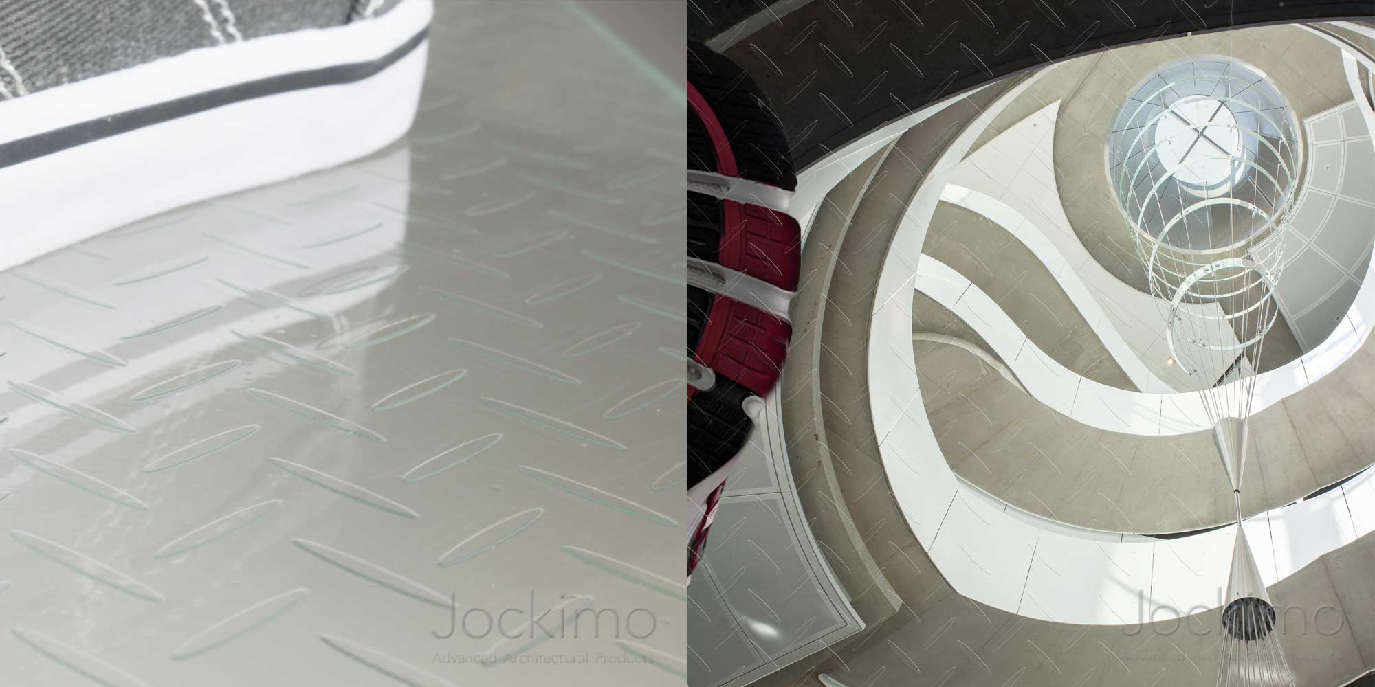 GlassSculpt Antislip Glass for Glass Flooring from Jockimo