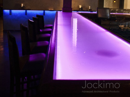 purplerain castglass countertop close