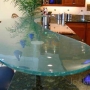 thick glass bar top