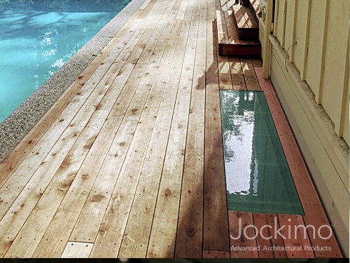 Wood Deck glass floor